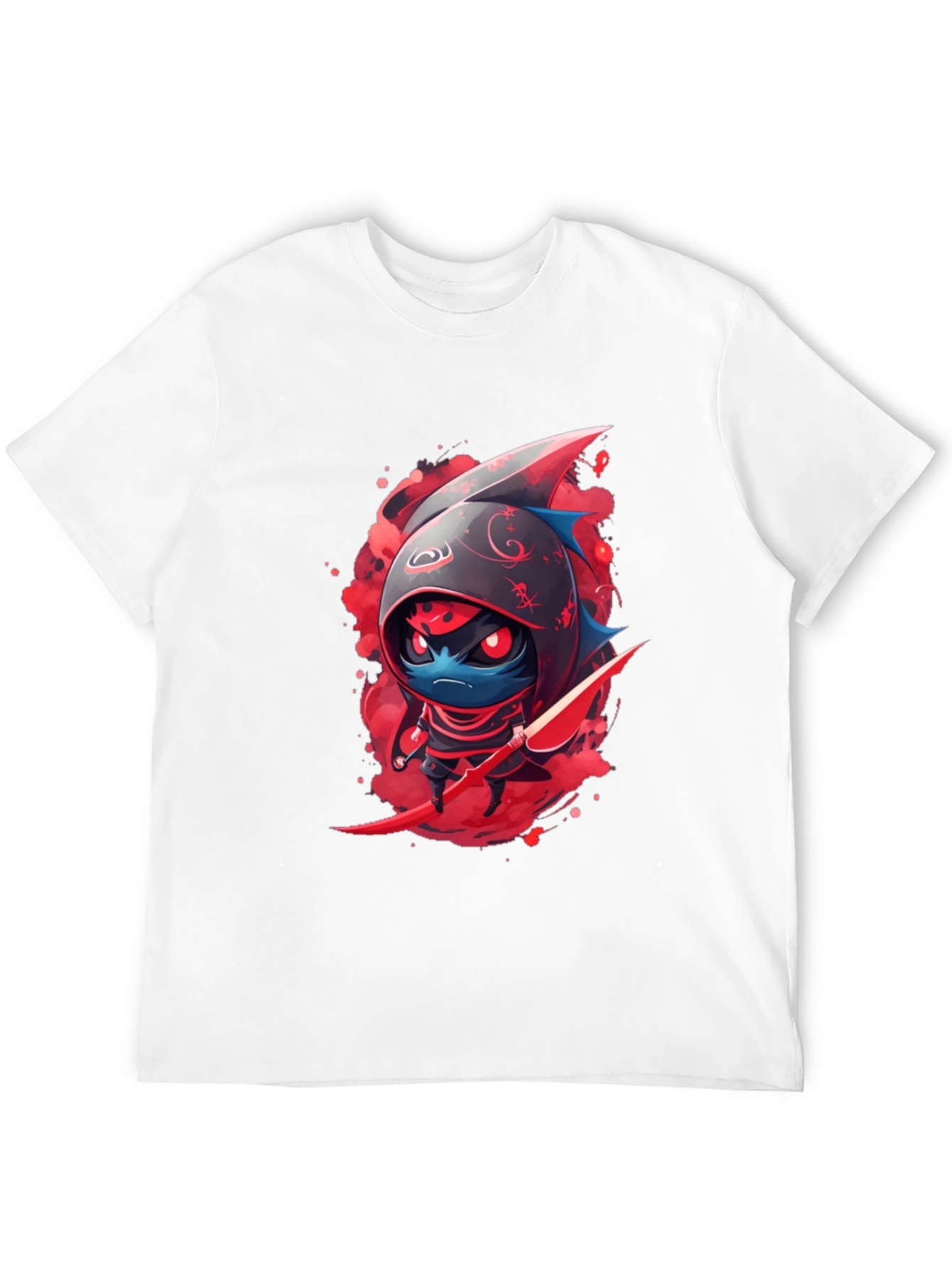 Ninja Shark Graphic Tee - Cool Cartoon T-Shirt