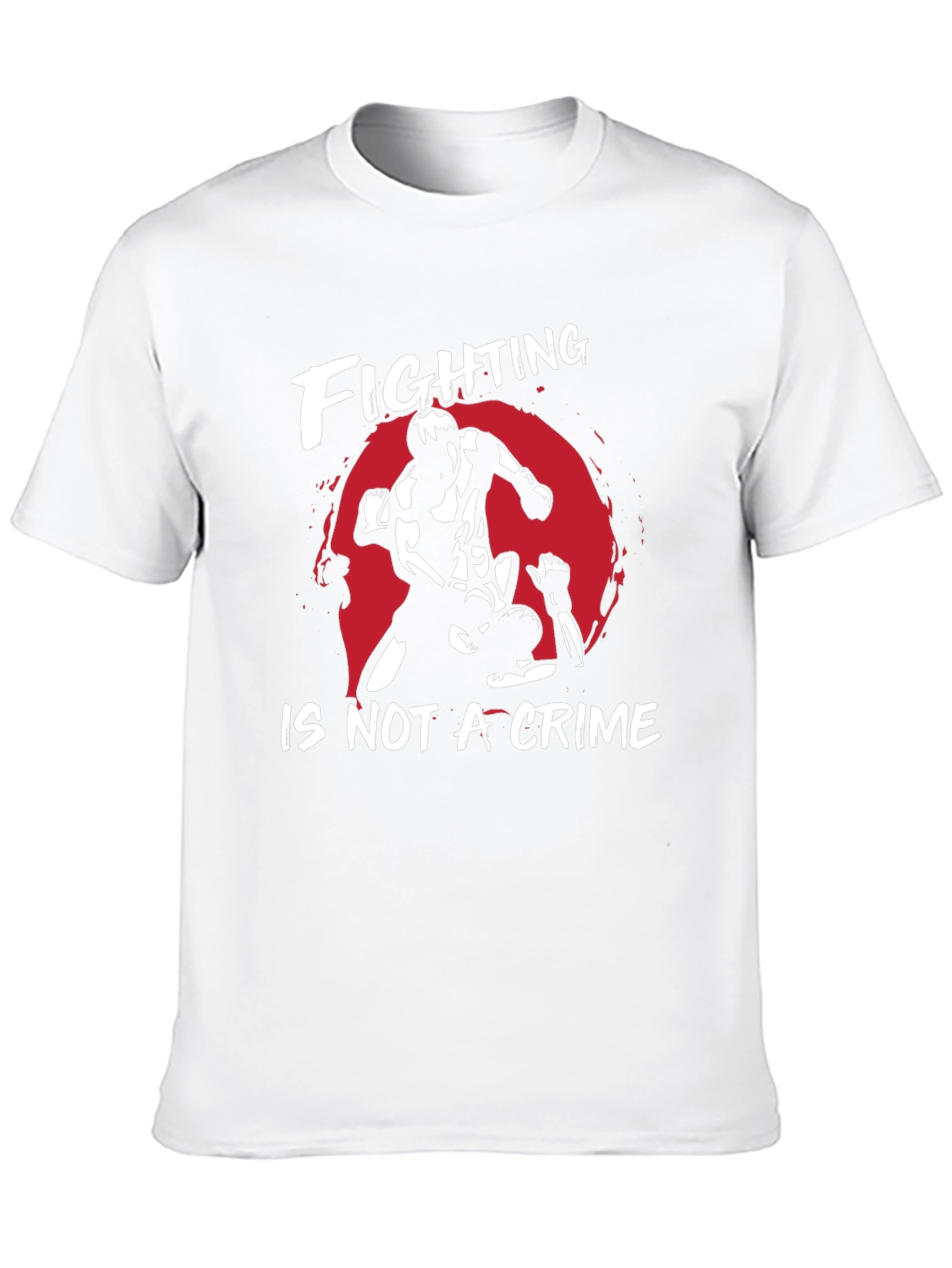 Fighting is Not a Crime Graphic T-Shirt