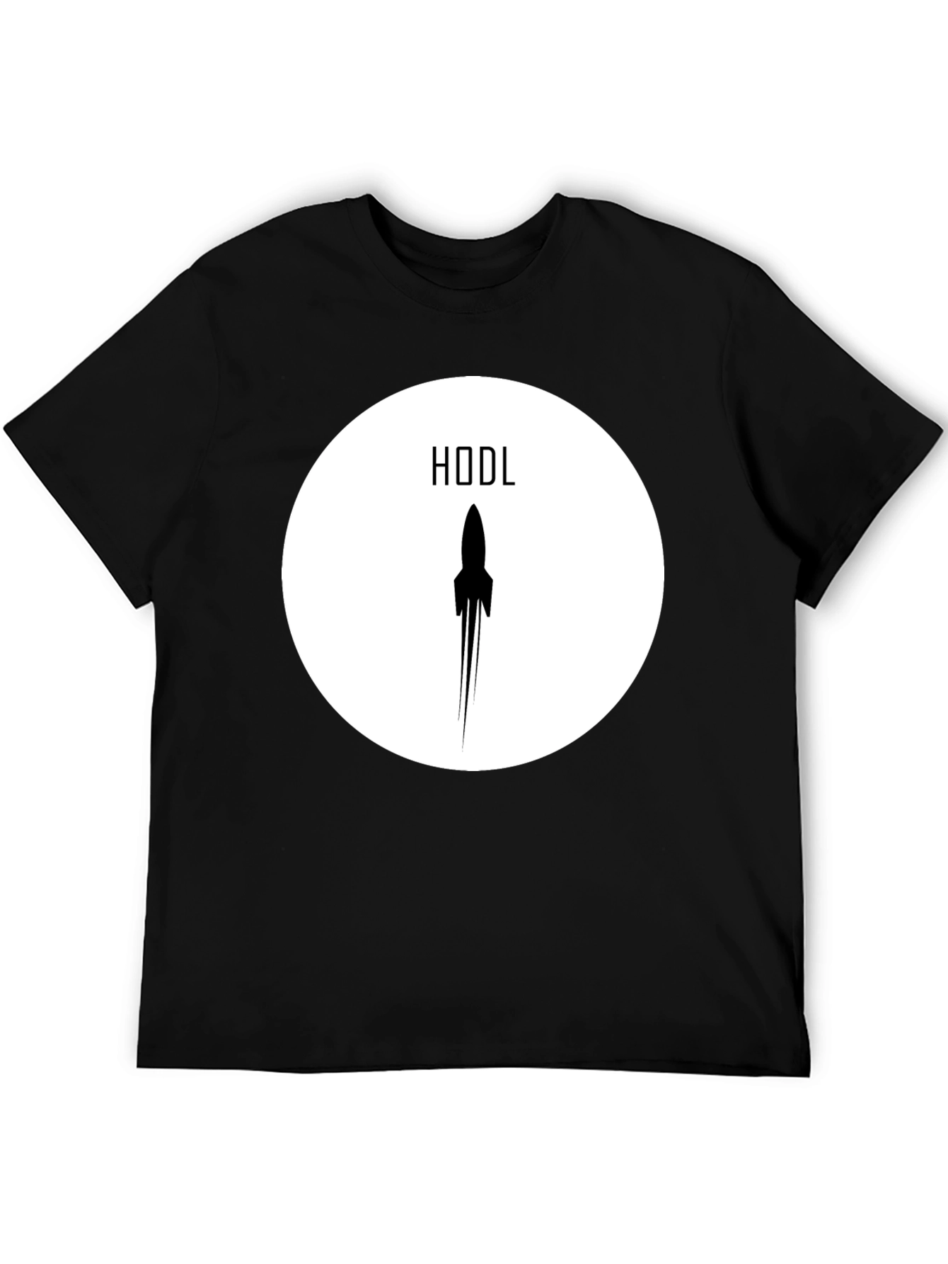 HODL Rocket Crypto T-Shirt - Black