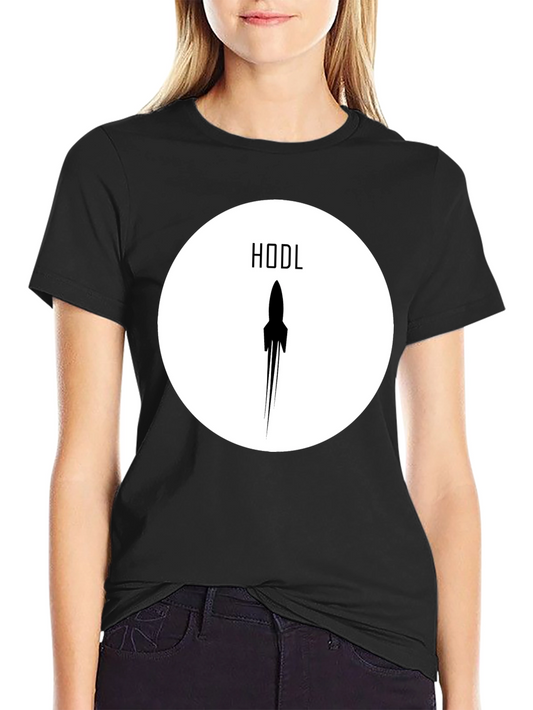 HODL Rocket Crypto T-Shirt - Black