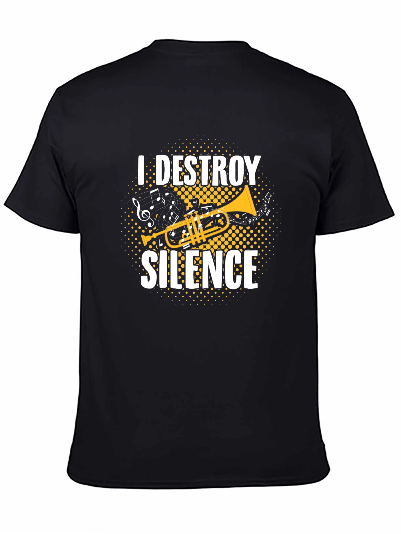 I Destroy Silence Trumpet Graphic T-Shirt