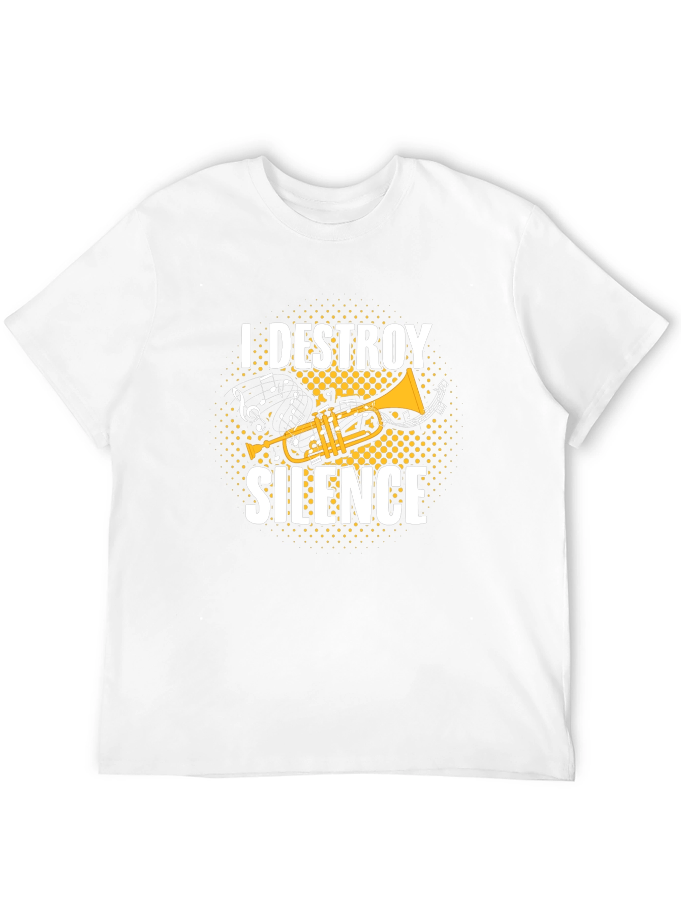 I Destroy Silence Trumpet Graphic T-Shirt
