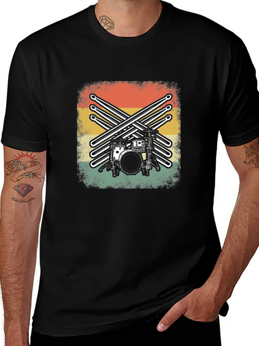 Vintage Drum Kit Graphic Tee