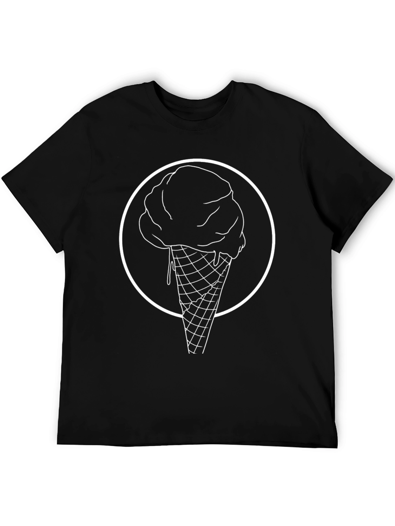Cool Ice Cream Cone Graphic T-Shirt