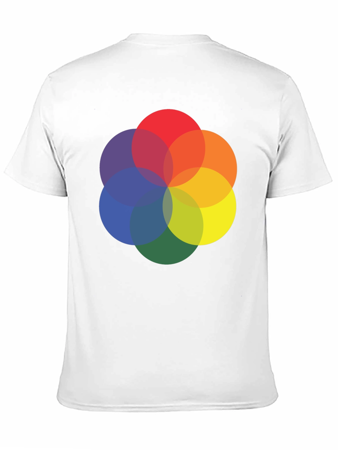 Abstract Circle Graphic Tee - Black Cotton Blend