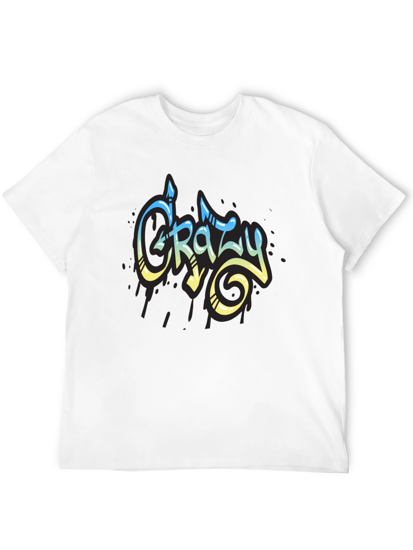 Crazy Graffiti Style Graphic T-Shirt
