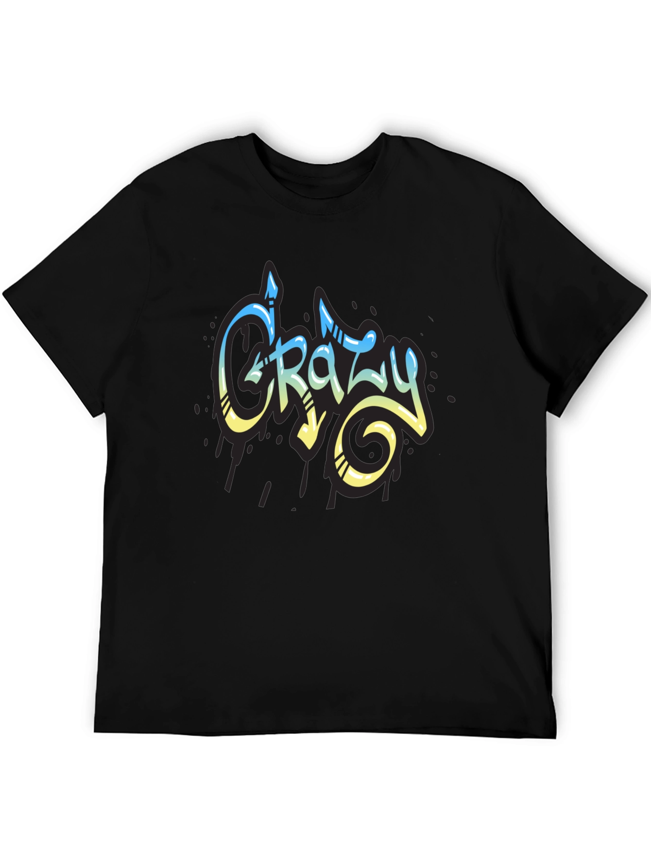 Crazy Graffiti Style Graphic T-Shirt