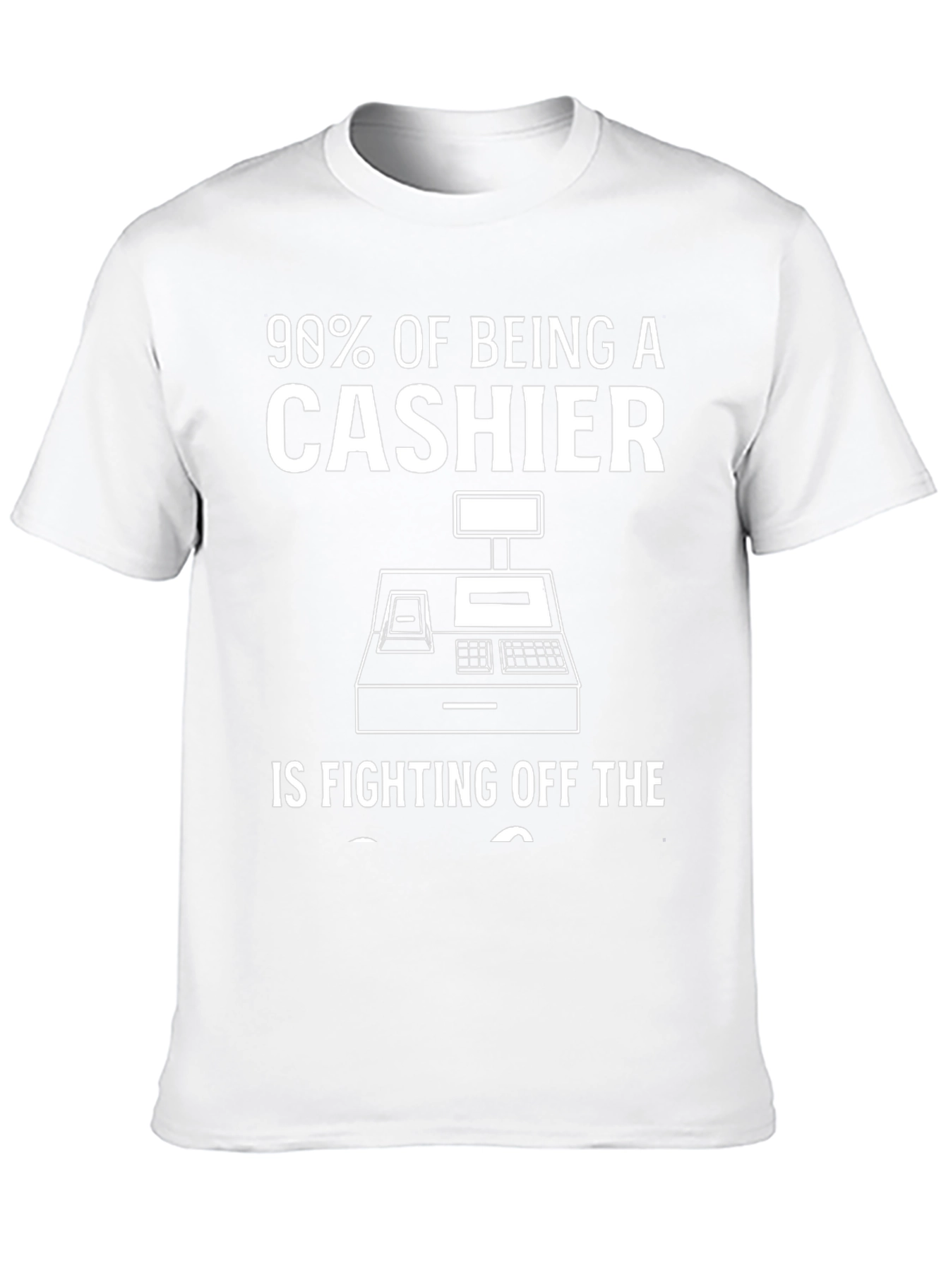 Cashier Fighting Off The Urge Funny T-Shirt