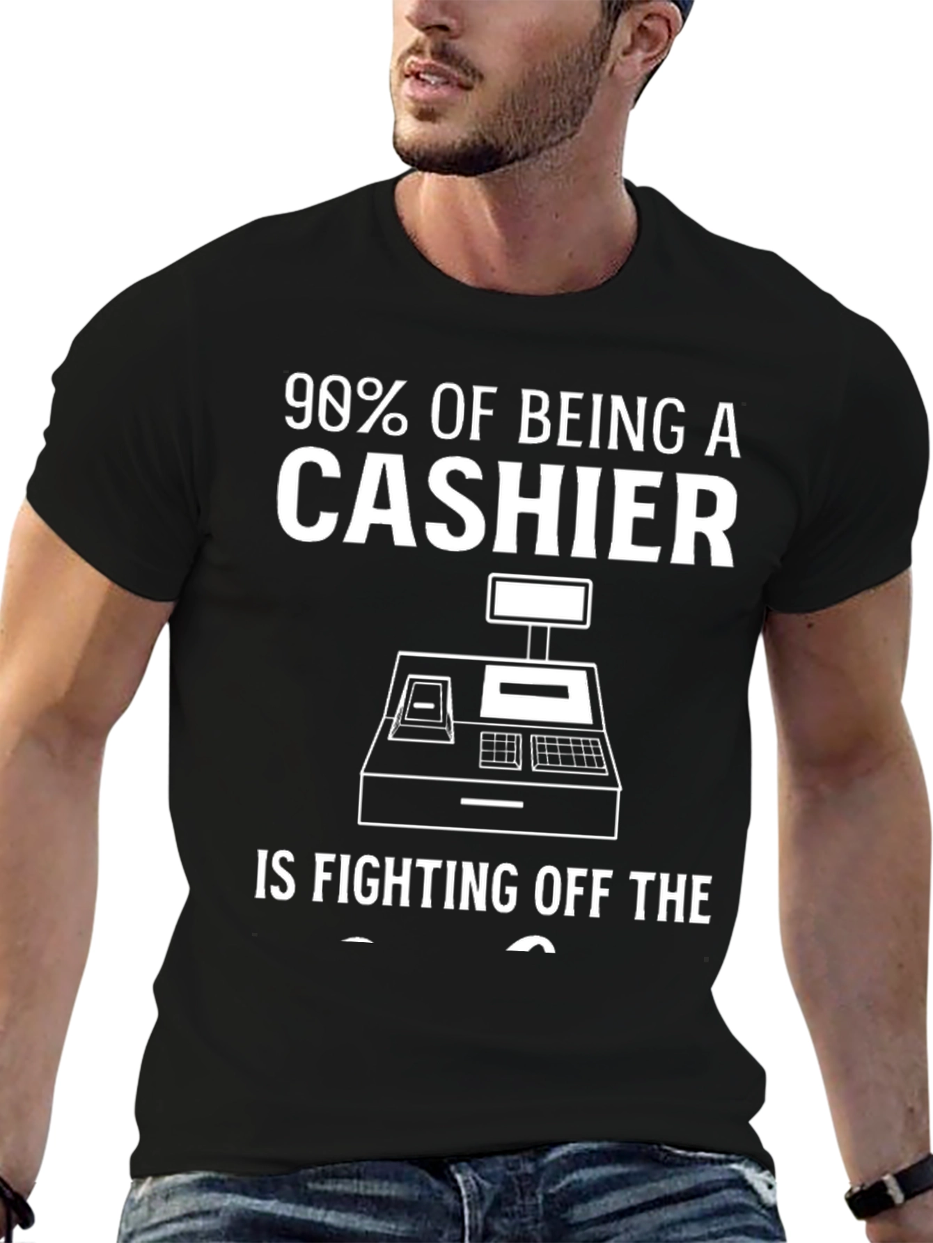 Cashier Fighting Off The Urge Funny T-Shirt