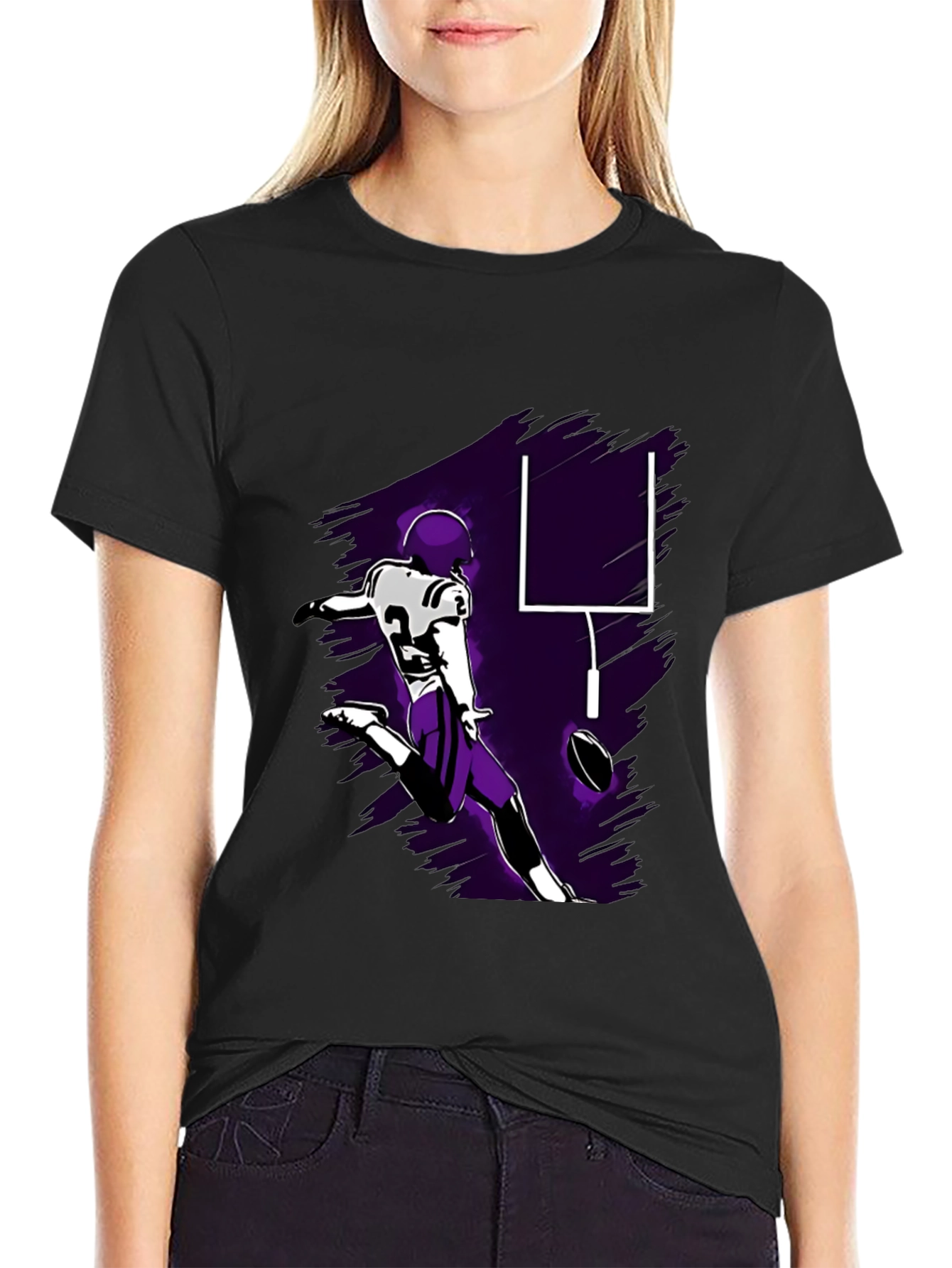 Football Kick T-Shirt - Touchdown Style!