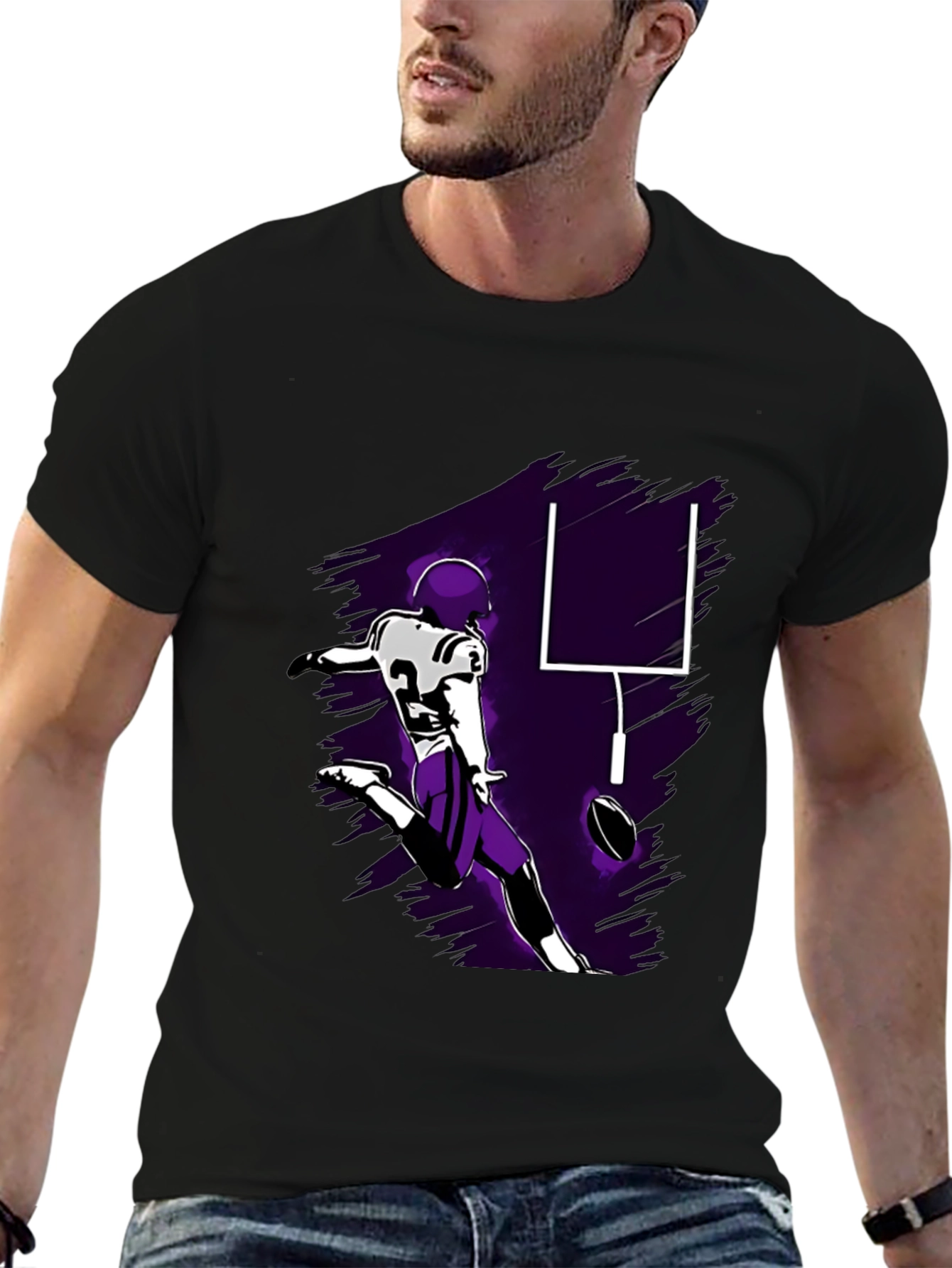 Football Kick T-Shirt - Touchdown Style!