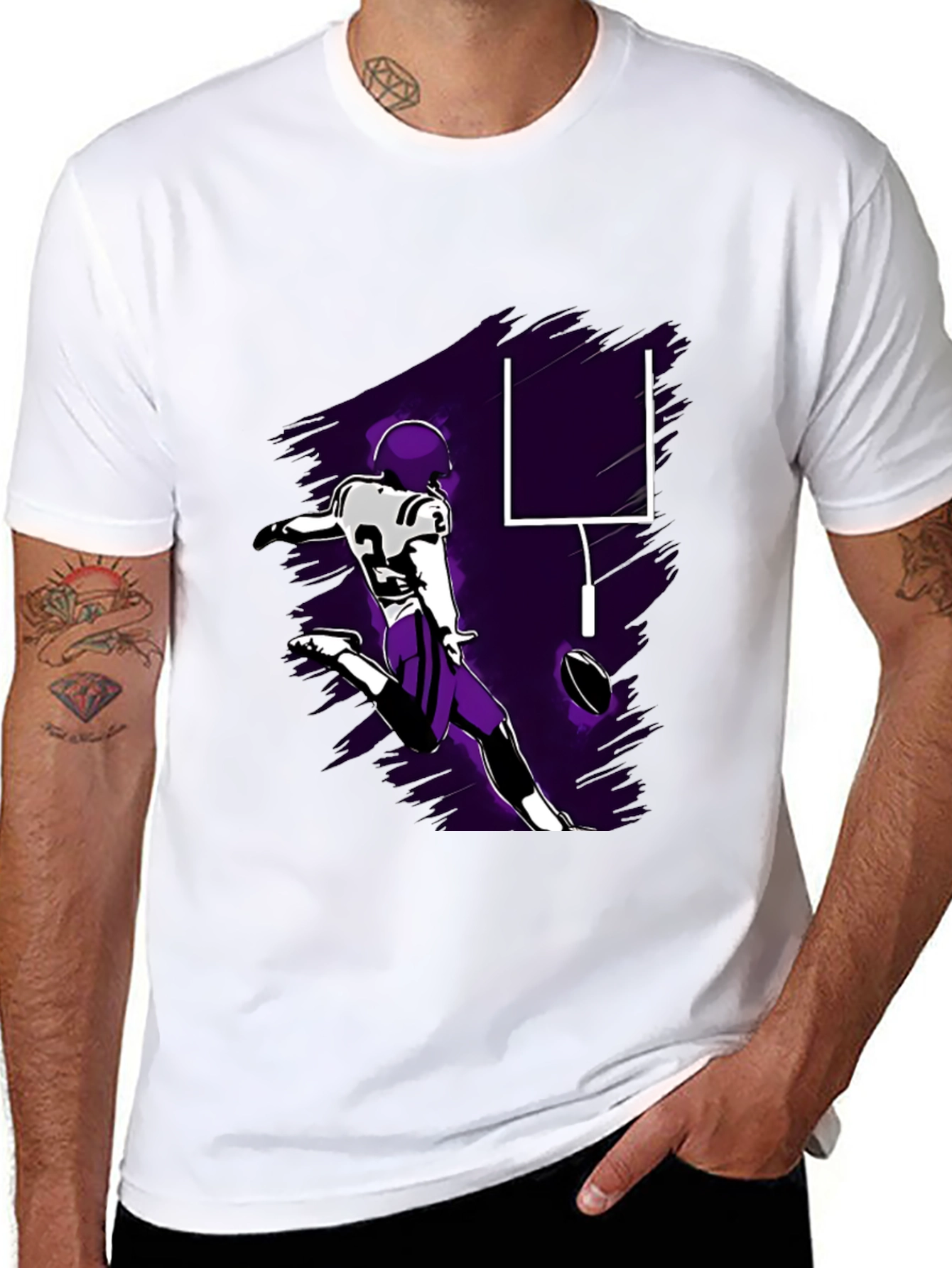 Football Kick T-Shirt - Touchdown Style!