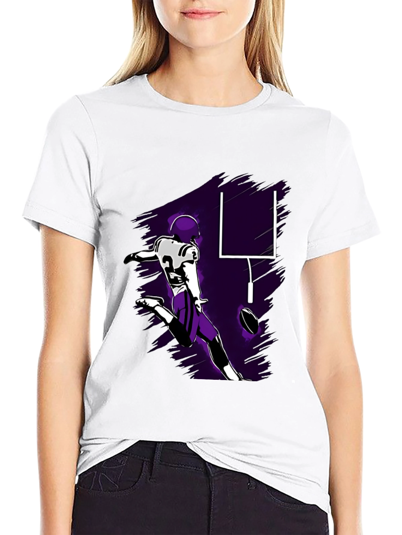 Football Kick T-Shirt - Touchdown Style!