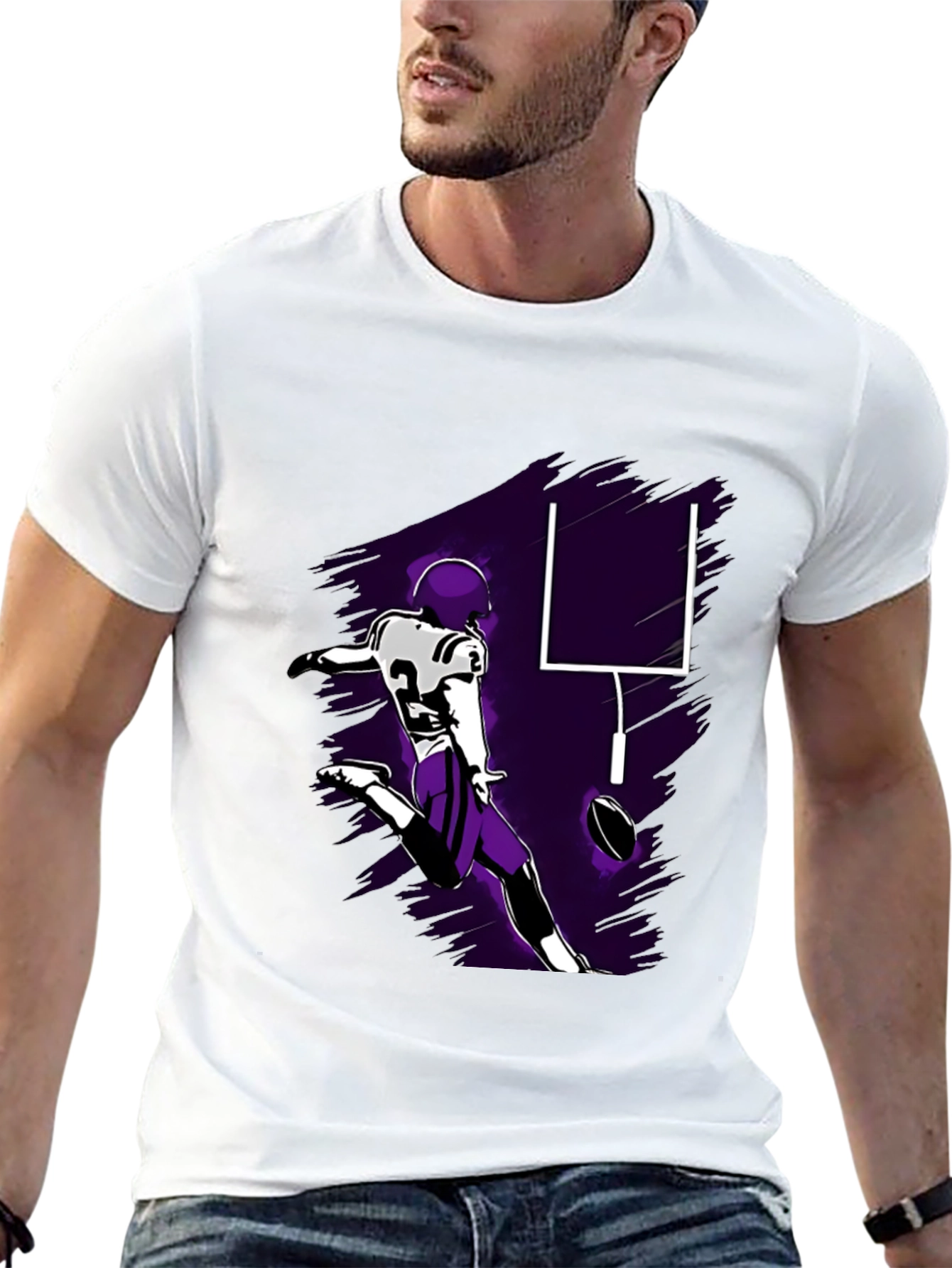 Football Kick T-Shirt - Touchdown Style!