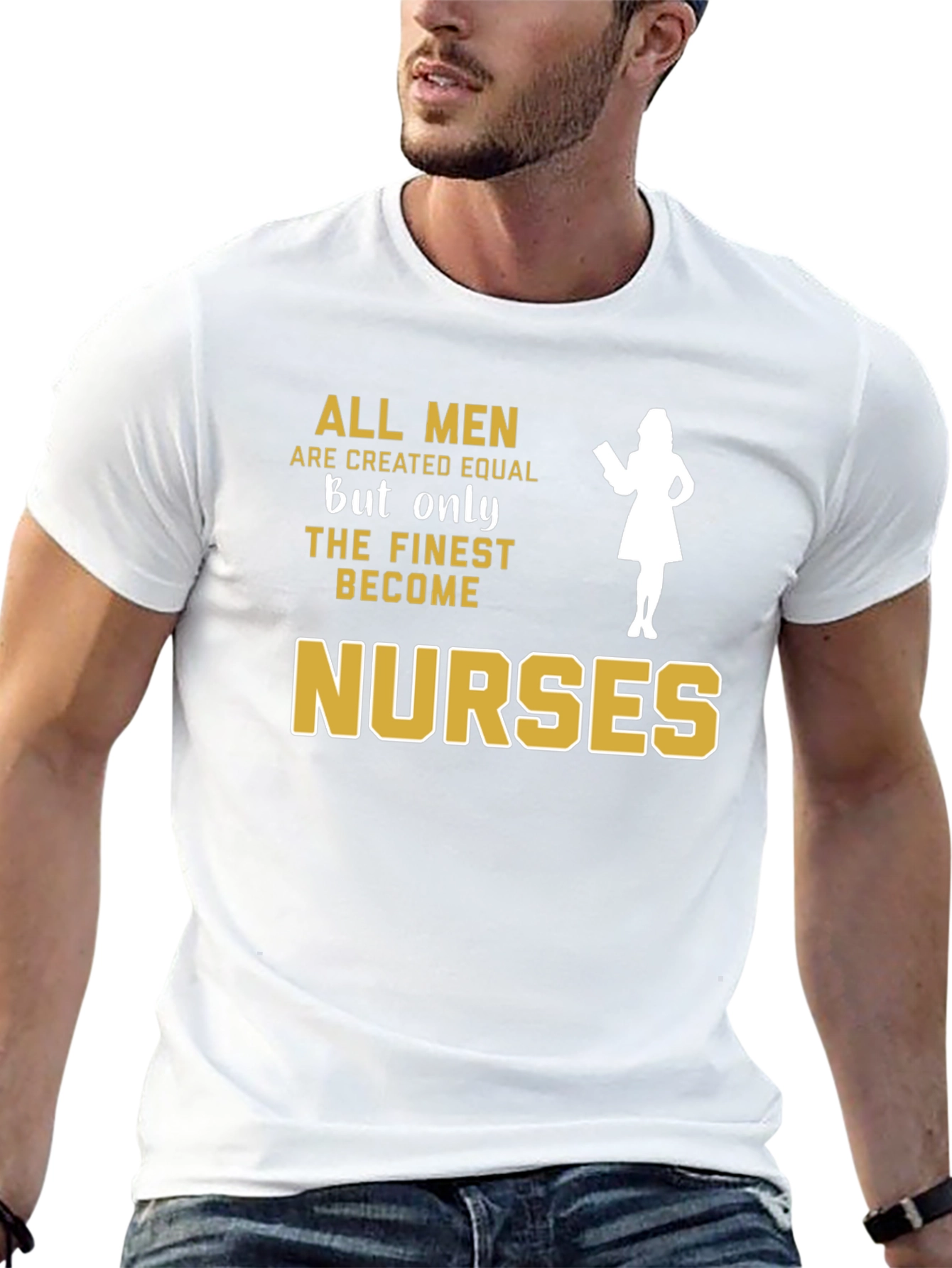 Finest Nurses Graphic T-Shirt - Black Cotton Tee