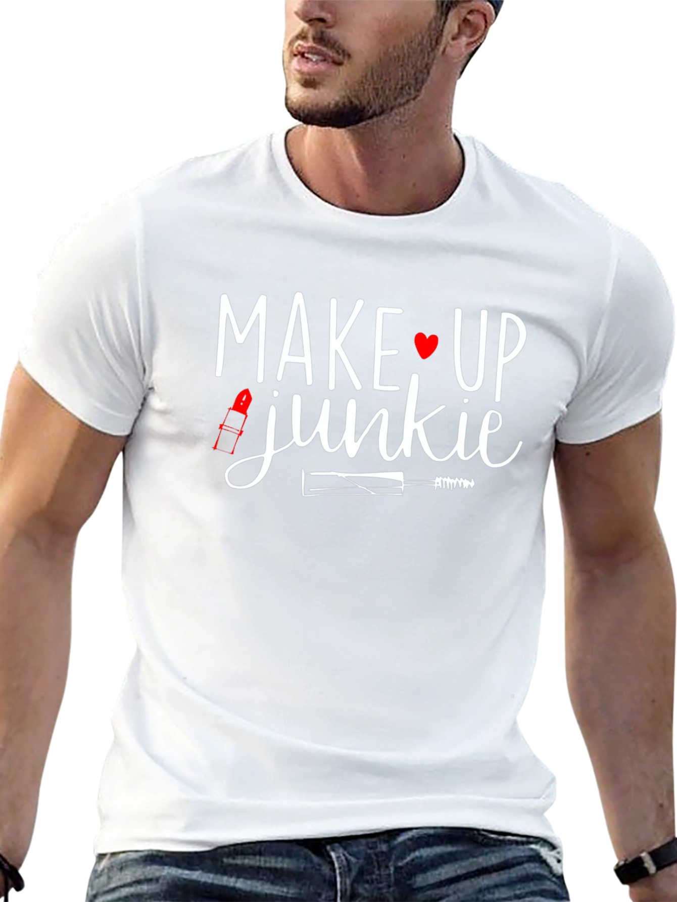 Makeup Junkie Graphic Tee - Black