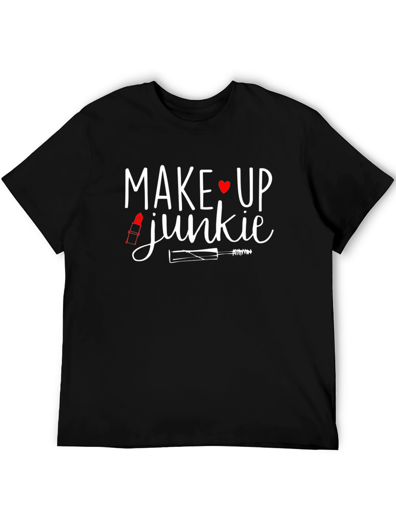 Makeup Junkie Graphic Tee - Black
