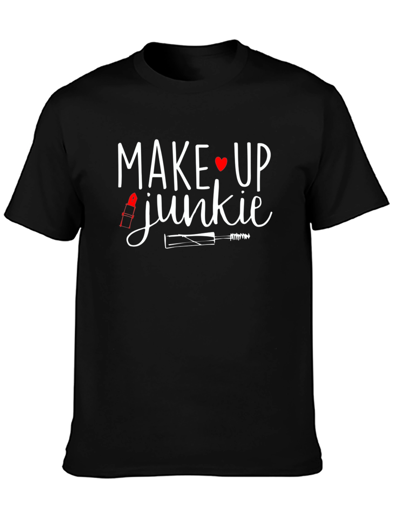 Makeup Junkie Graphic Tee - Black