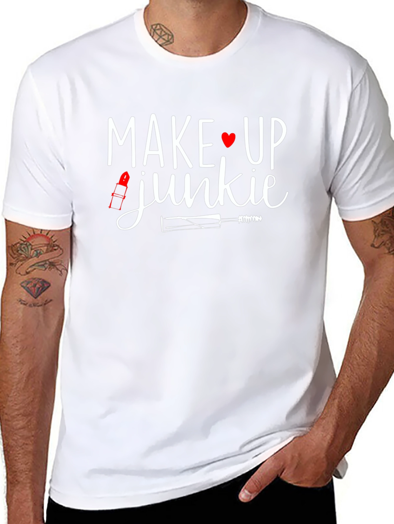 Makeup Junkie Graphic Tee - Black
