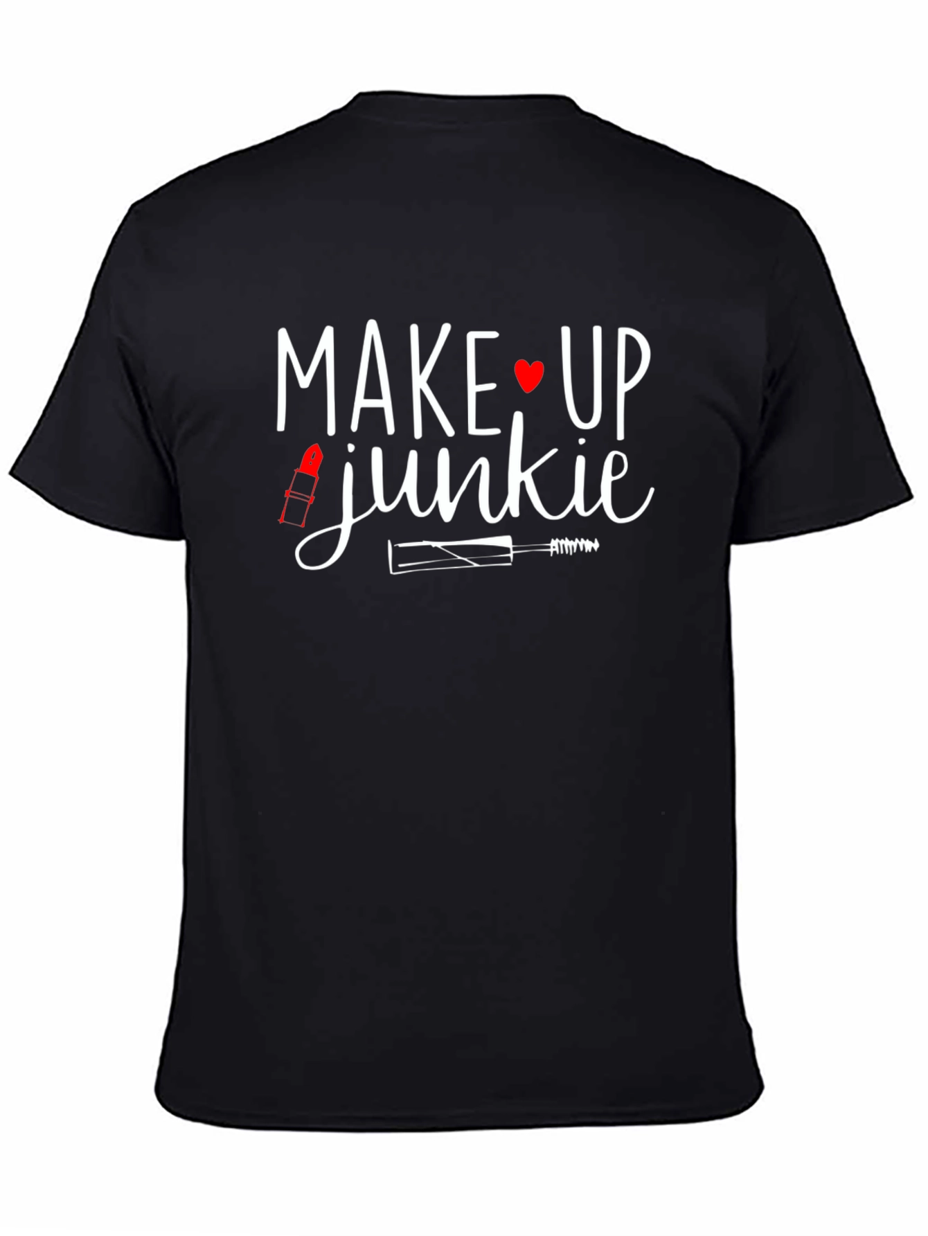 Makeup Junkie Graphic Tee - Black