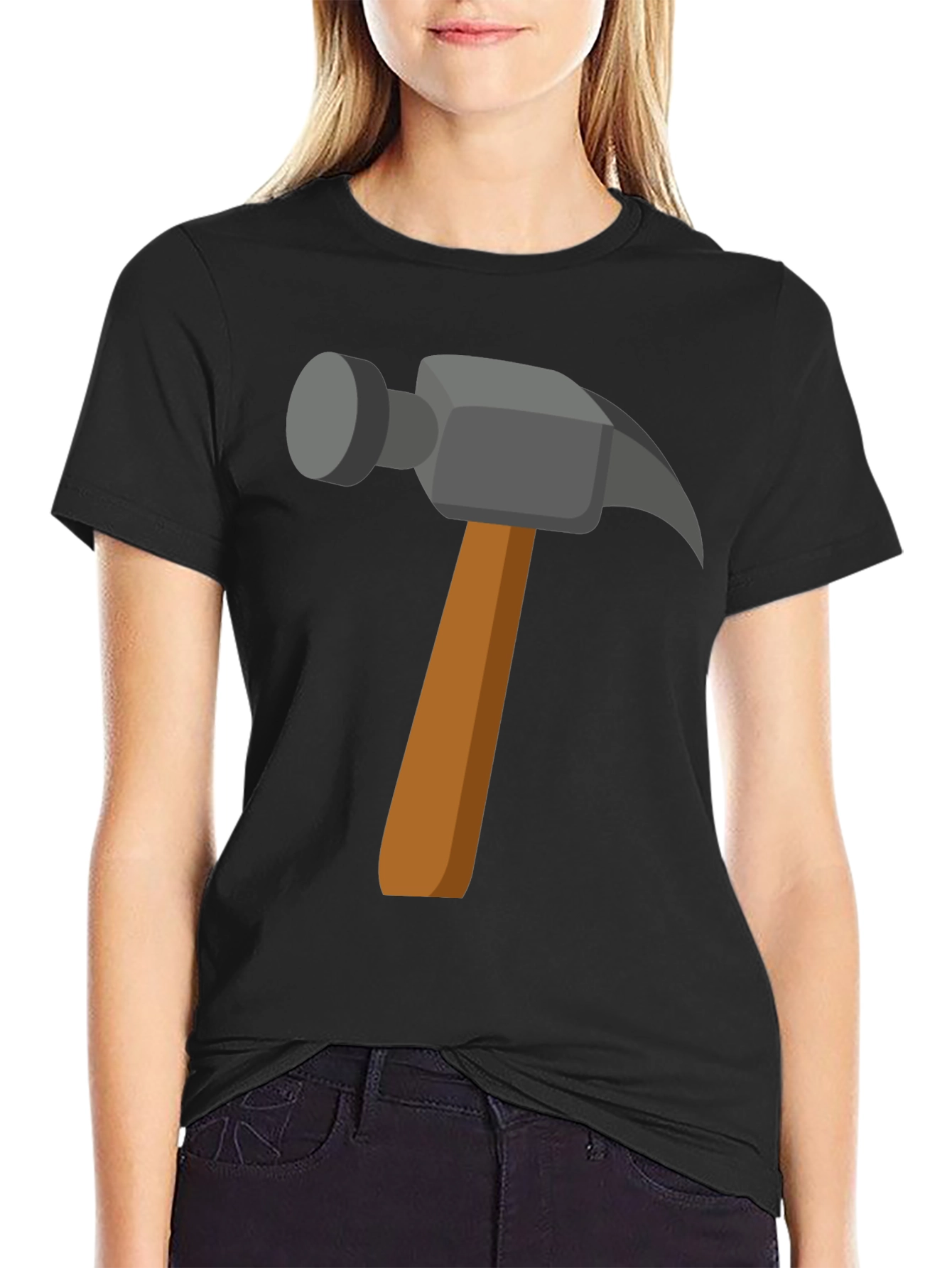 Hammer Graphic Tee - Black Cotton Comfort Fit