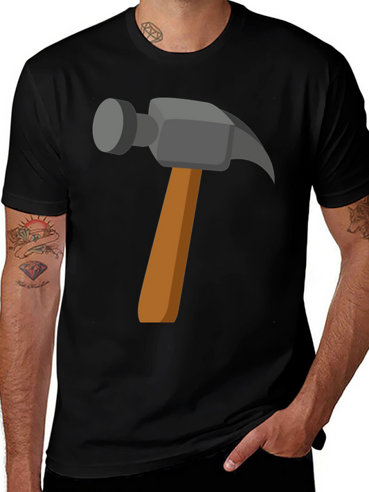 Hammer Graphic Tee - Black Cotton Comfort Fit
