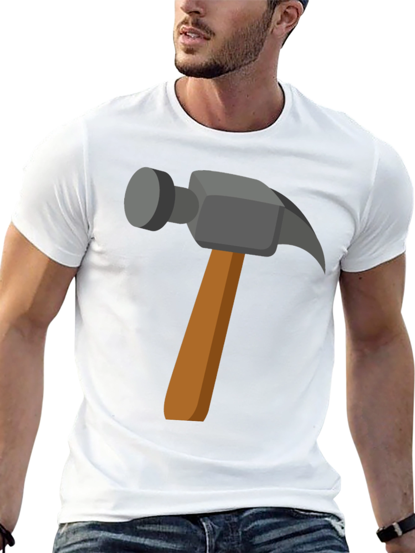Hammer Graphic Tee - Black Cotton Comfort Fit