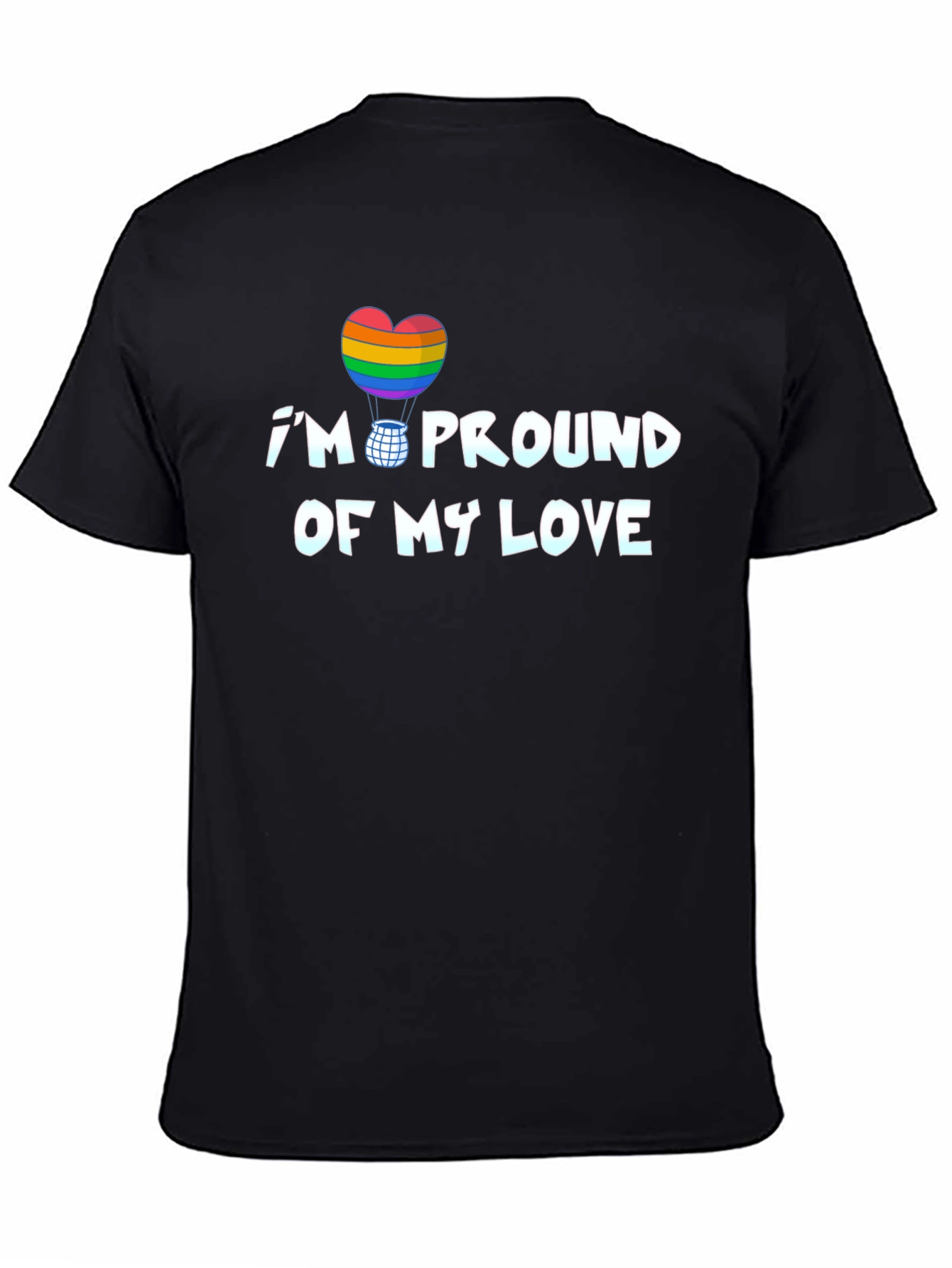 Proud Love LGBTQ Rainbow Heart T-Shirt