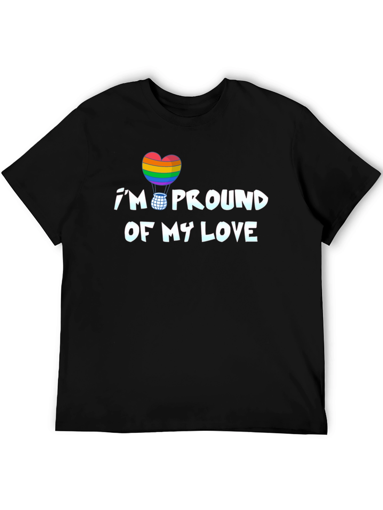 Proud Love LGBTQ Rainbow Heart T-Shirt