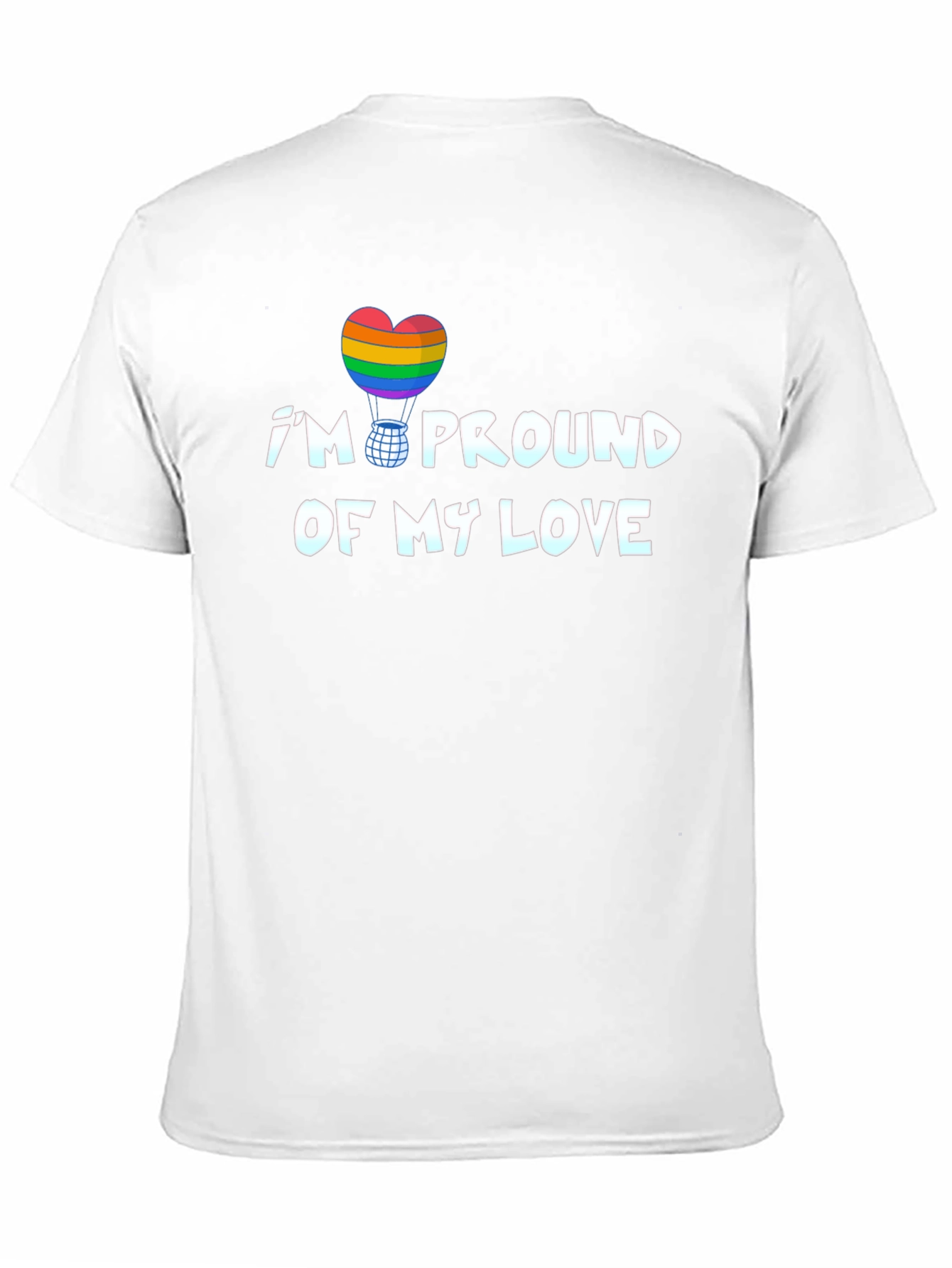 Proud Love LGBTQ Rainbow Heart T-Shirt