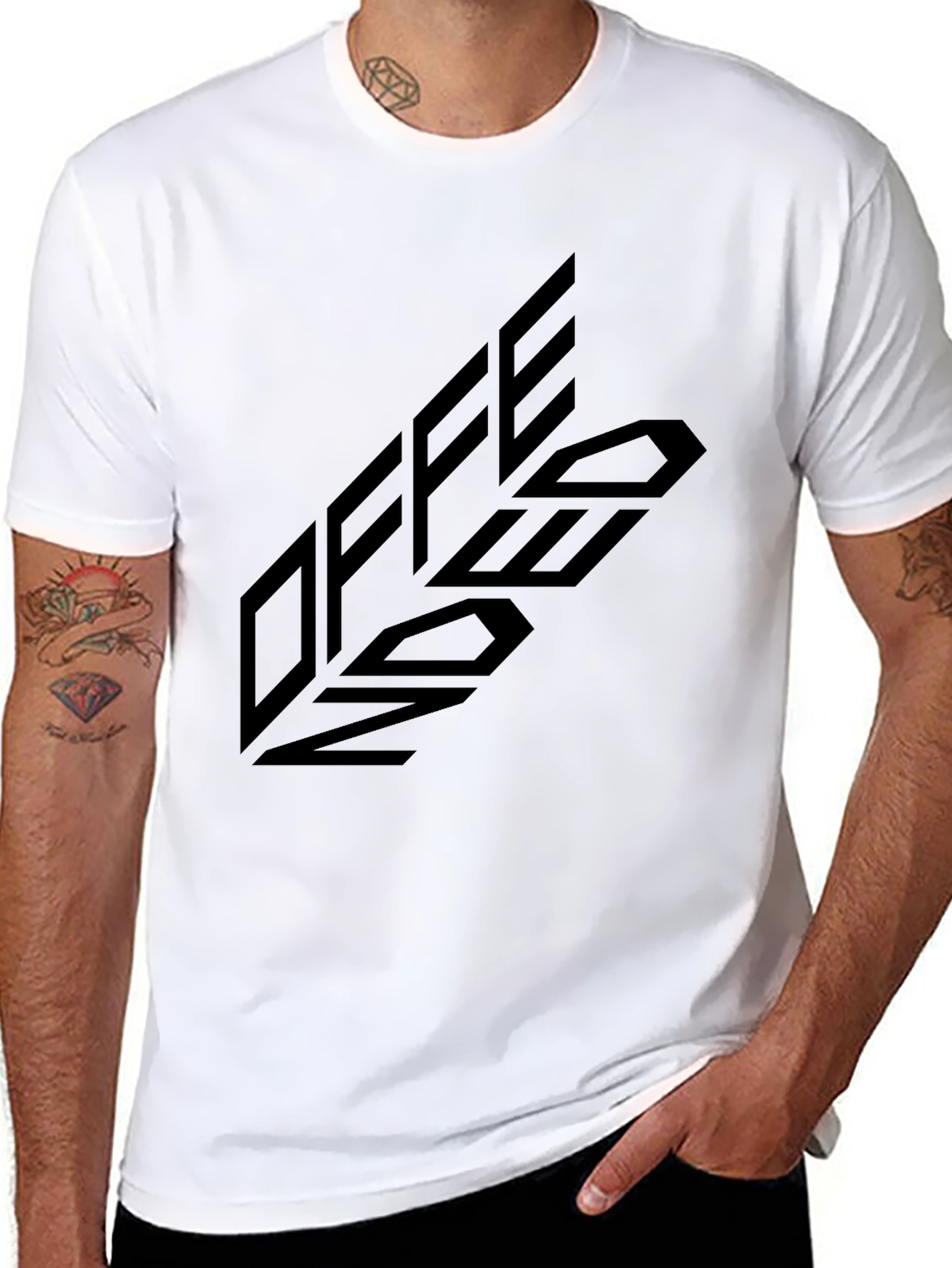 Offend Now Black Graphic Tee