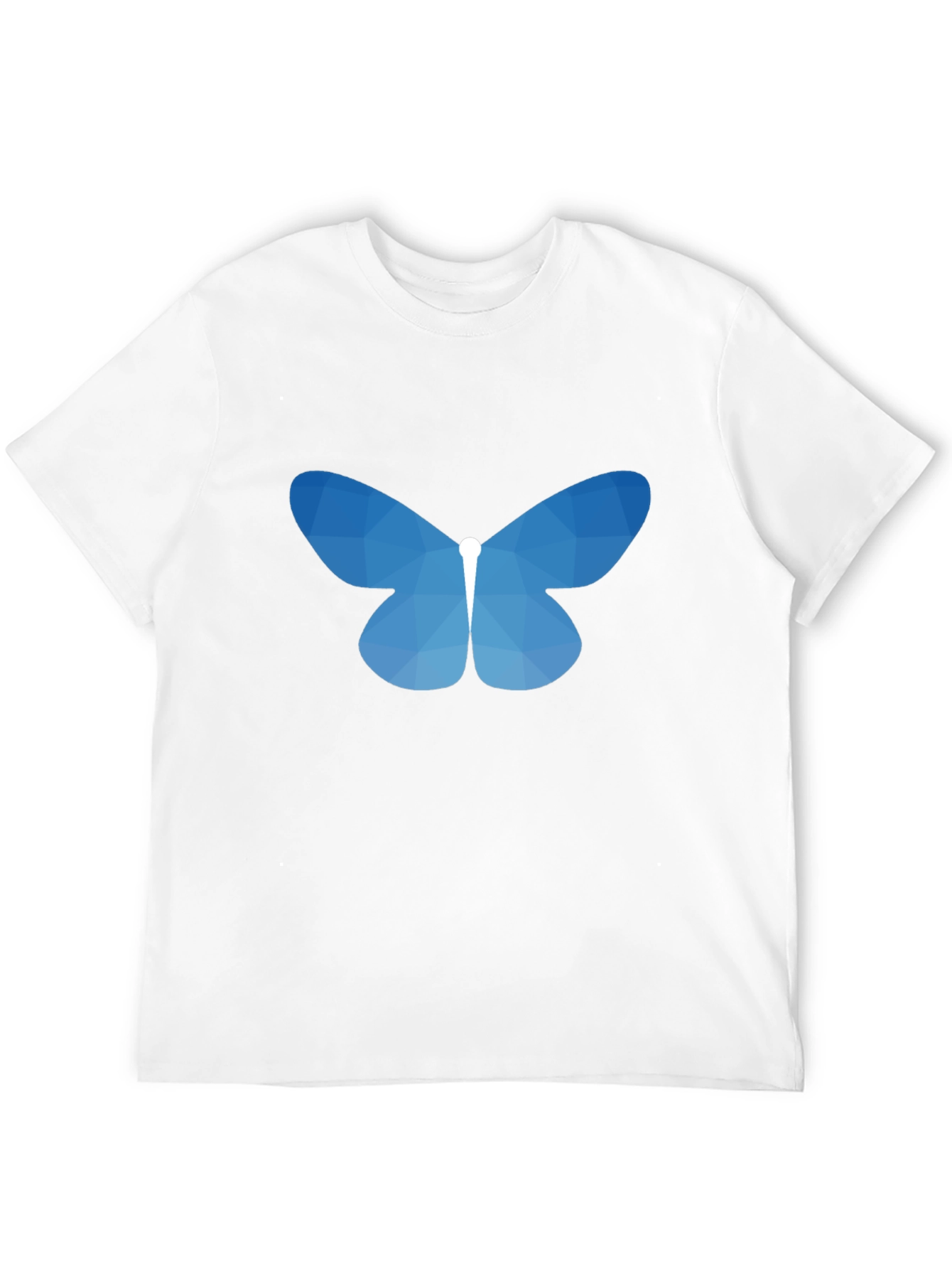 Geometric Butterfly Graphic Tee - Black