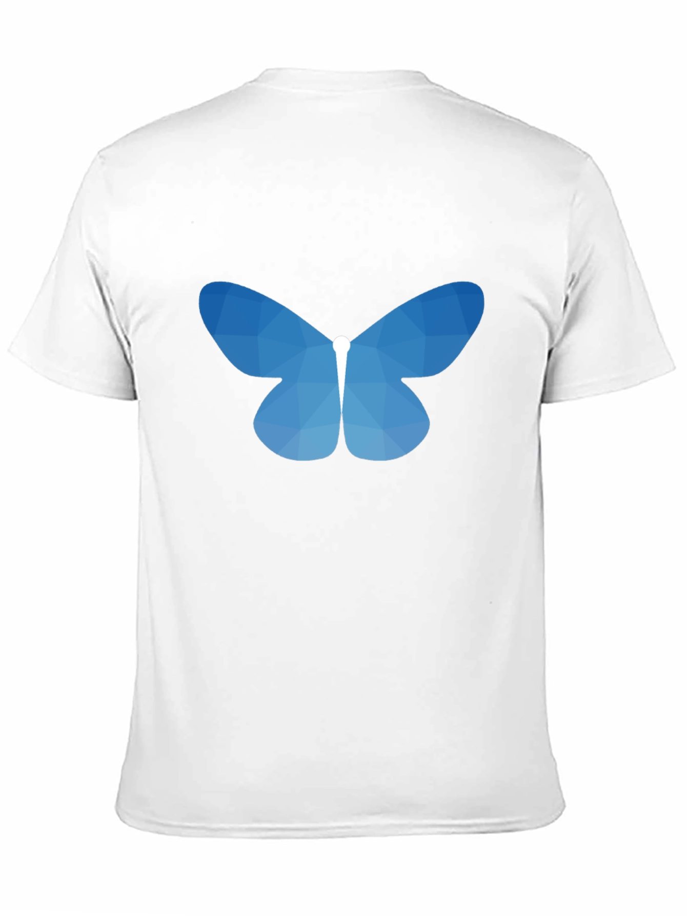 Geometric Butterfly Graphic Tee - Black