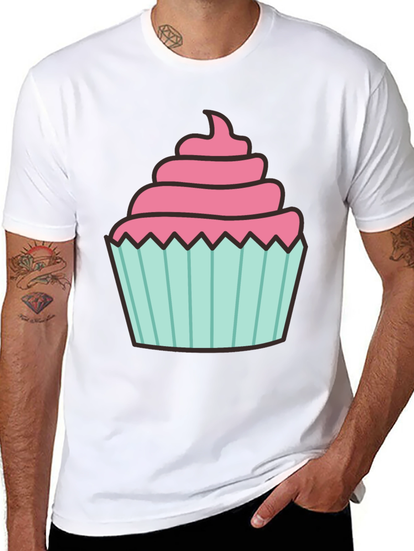 Cupcake Graphic Tee - Sweet Treat Design