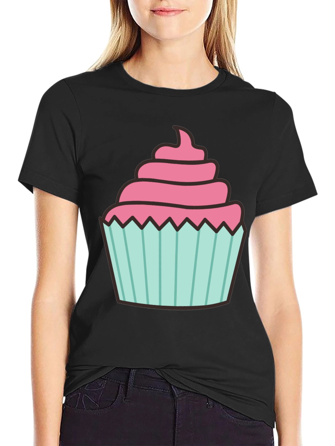 Cupcake Graphic Tee - Sweet Treat Design