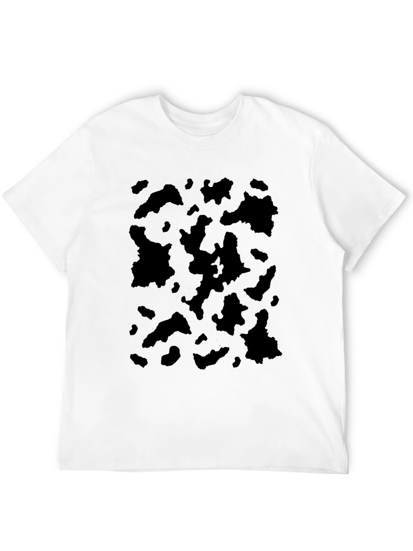 Abstract Print Crew Neck Tee