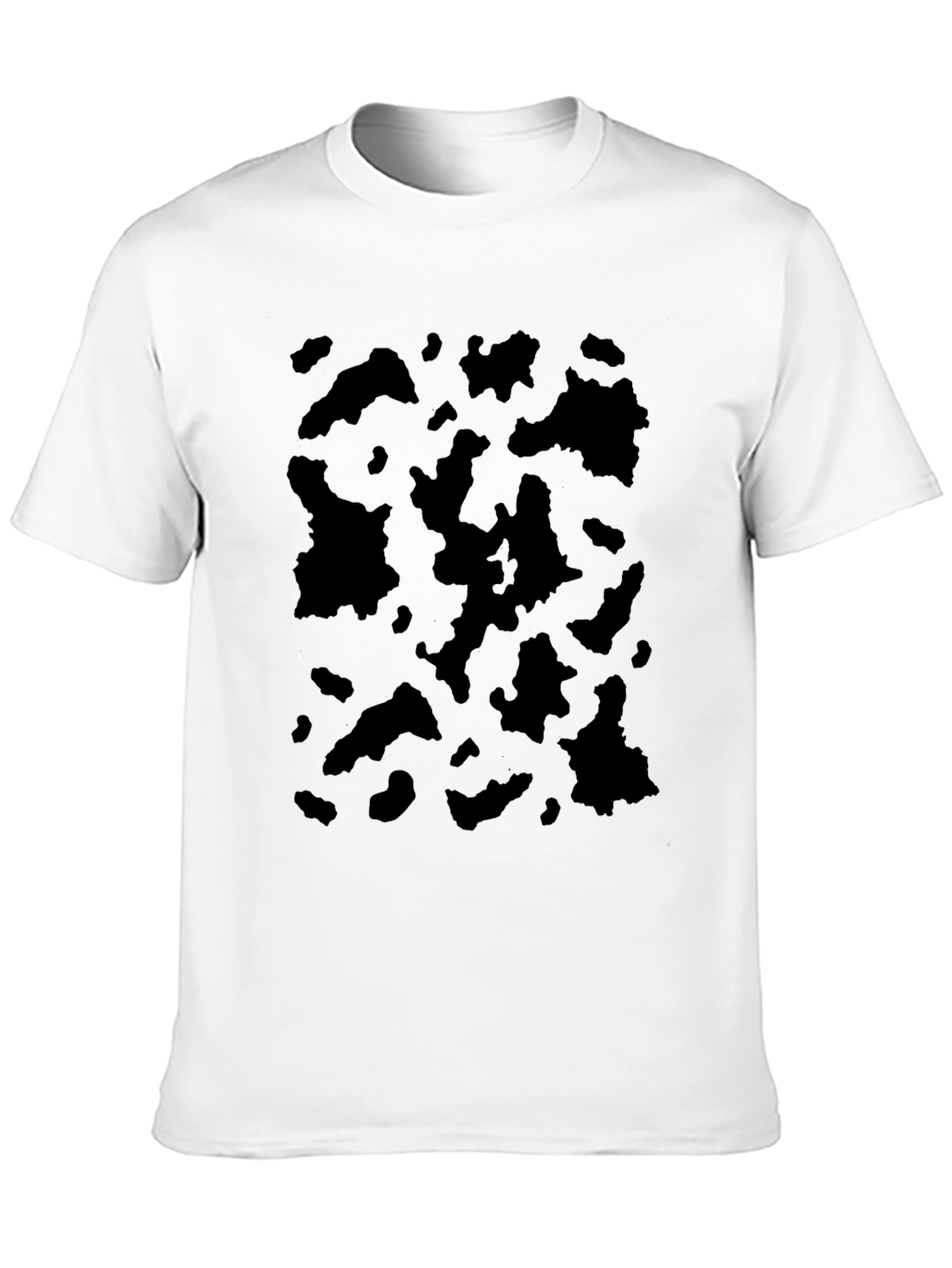 Abstract Print Crew Neck Tee