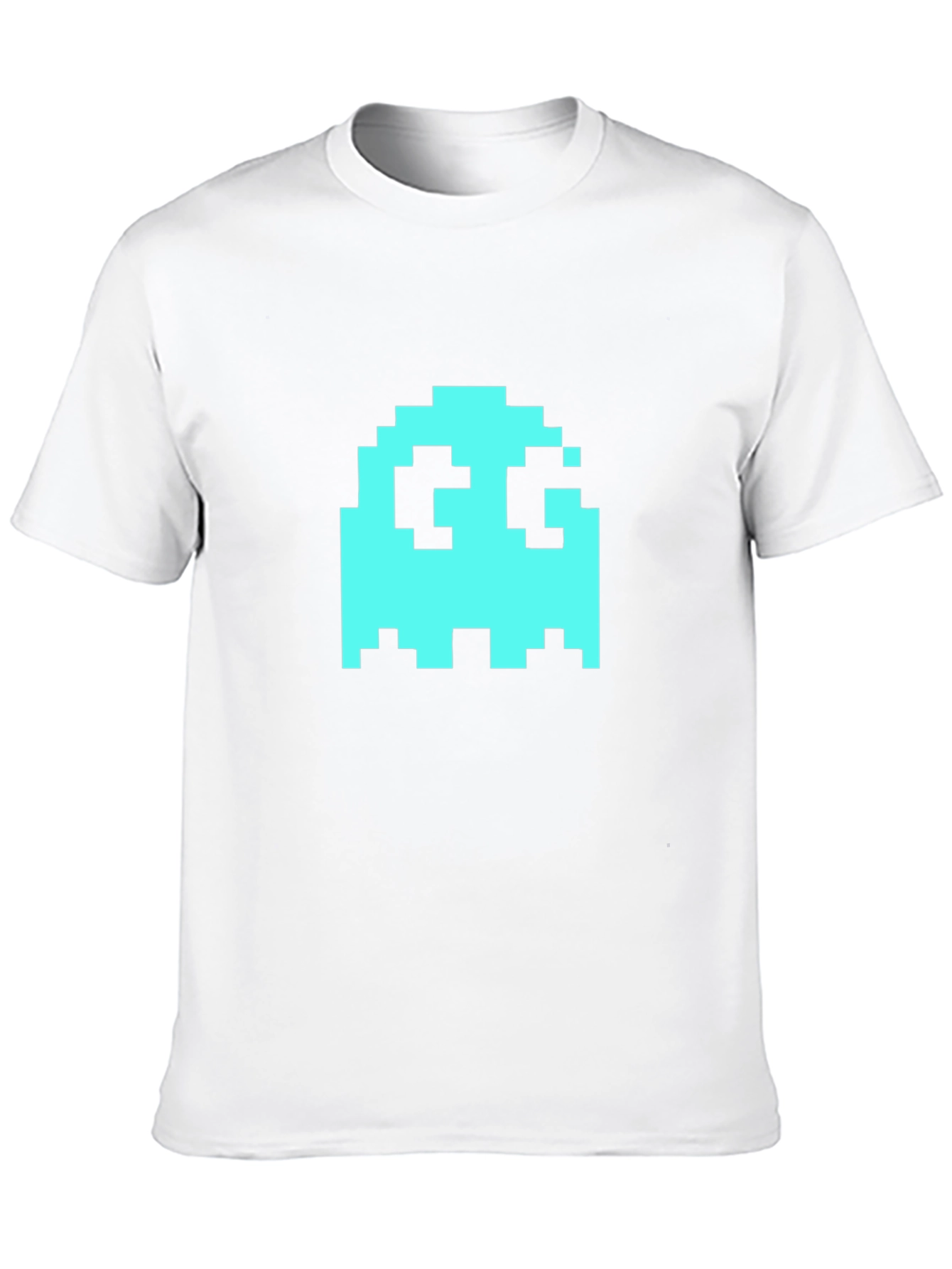 Pixel Ghost Graphic Tee - Retro Gaming Style