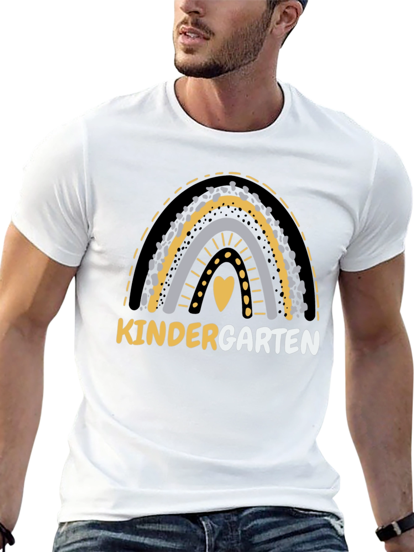 Kindergarten Rainbow Graphic Tee Back to School Shirt