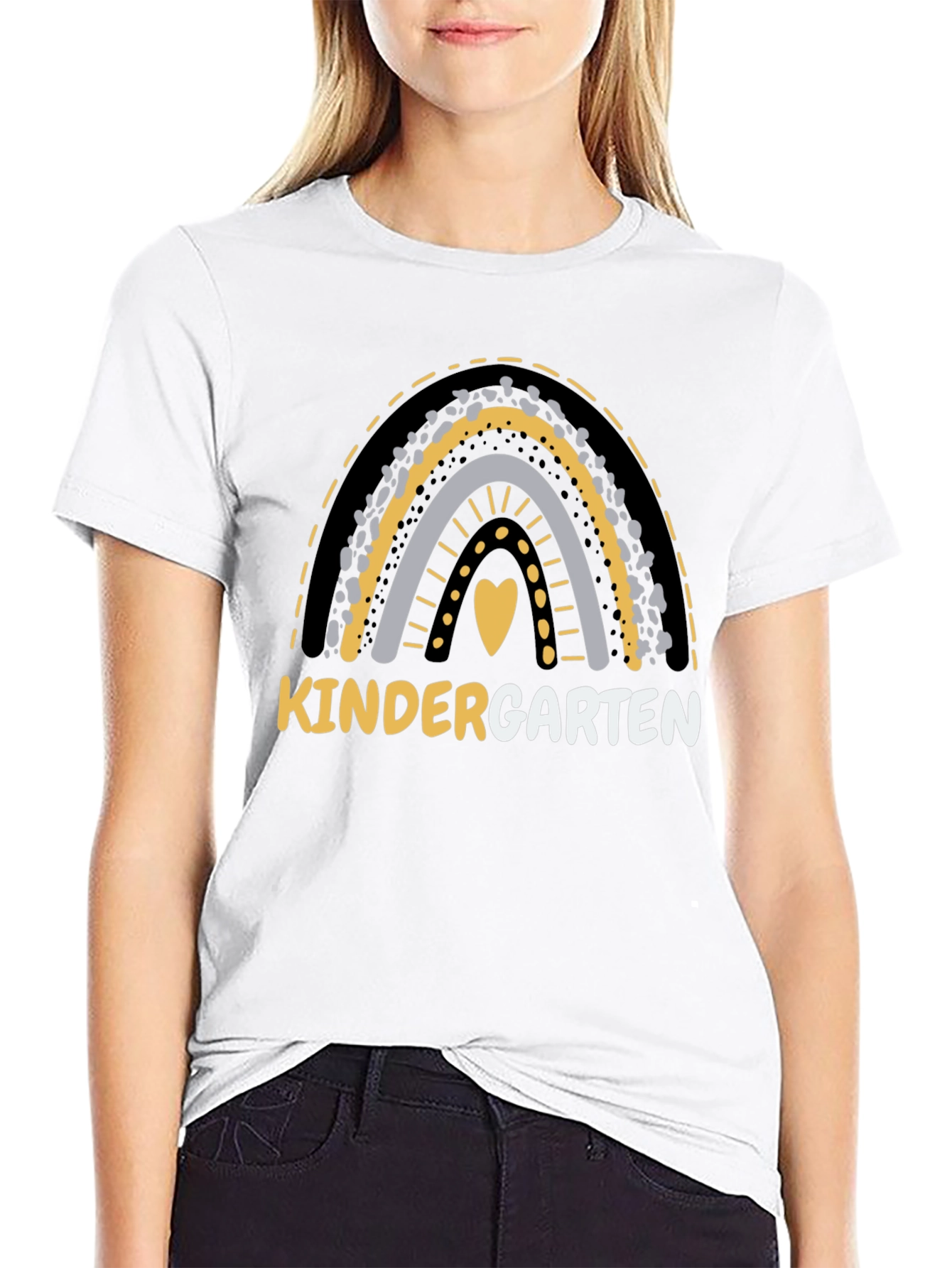 Kindergarten Rainbow Graphic Tee Back to School Shirt