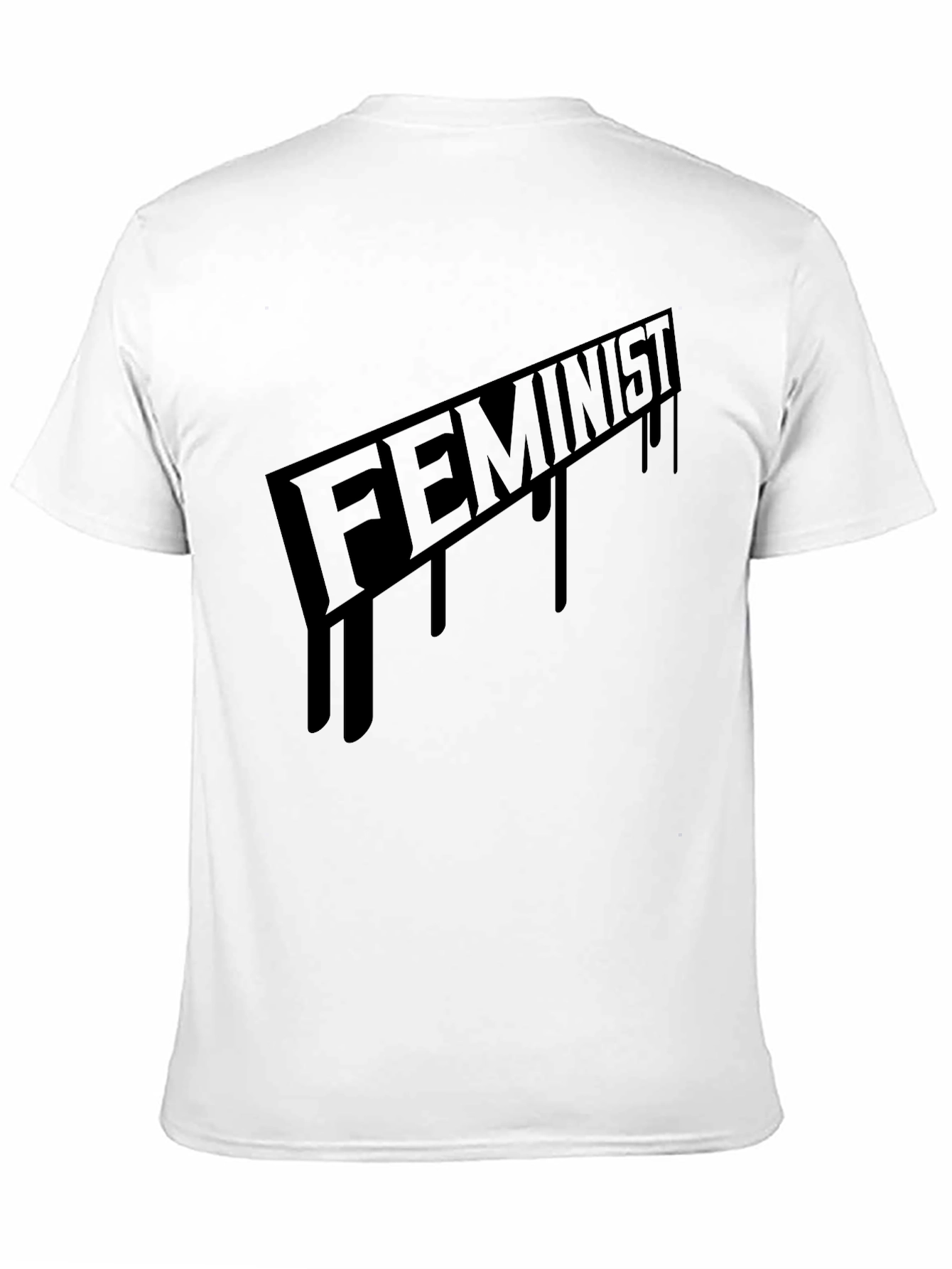 Feminist Graphic Print Black T-Shirt