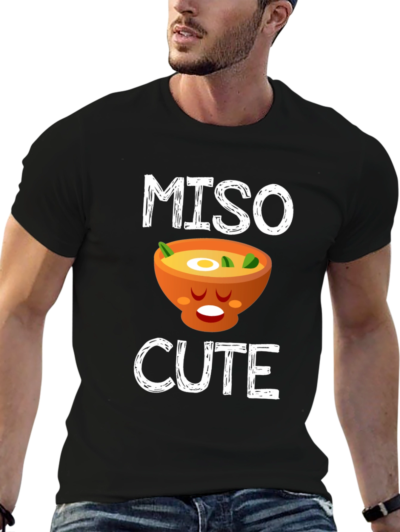Miso Cute Funny Foodie Graphic T-Shirt