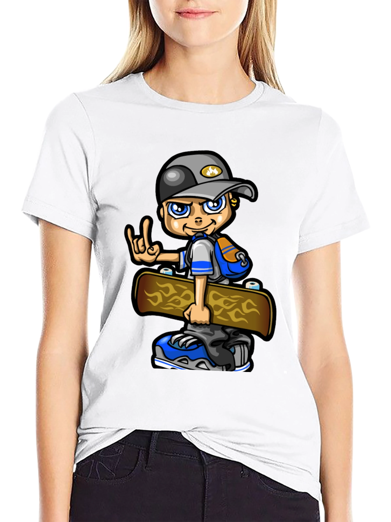Cool Kid Skateboard Graphic Tee