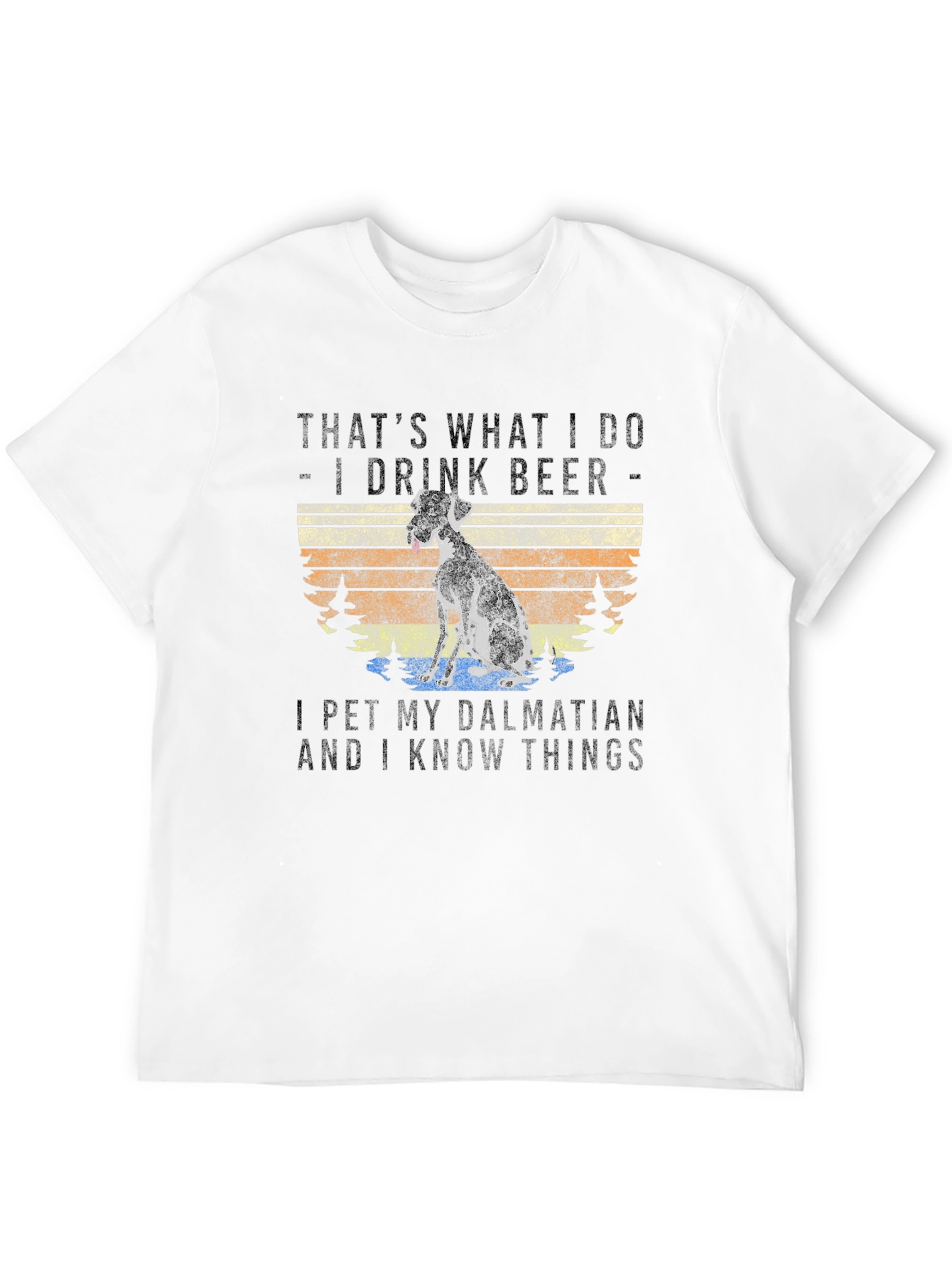 Drink Beer Pet Dalmatian T-Shirt