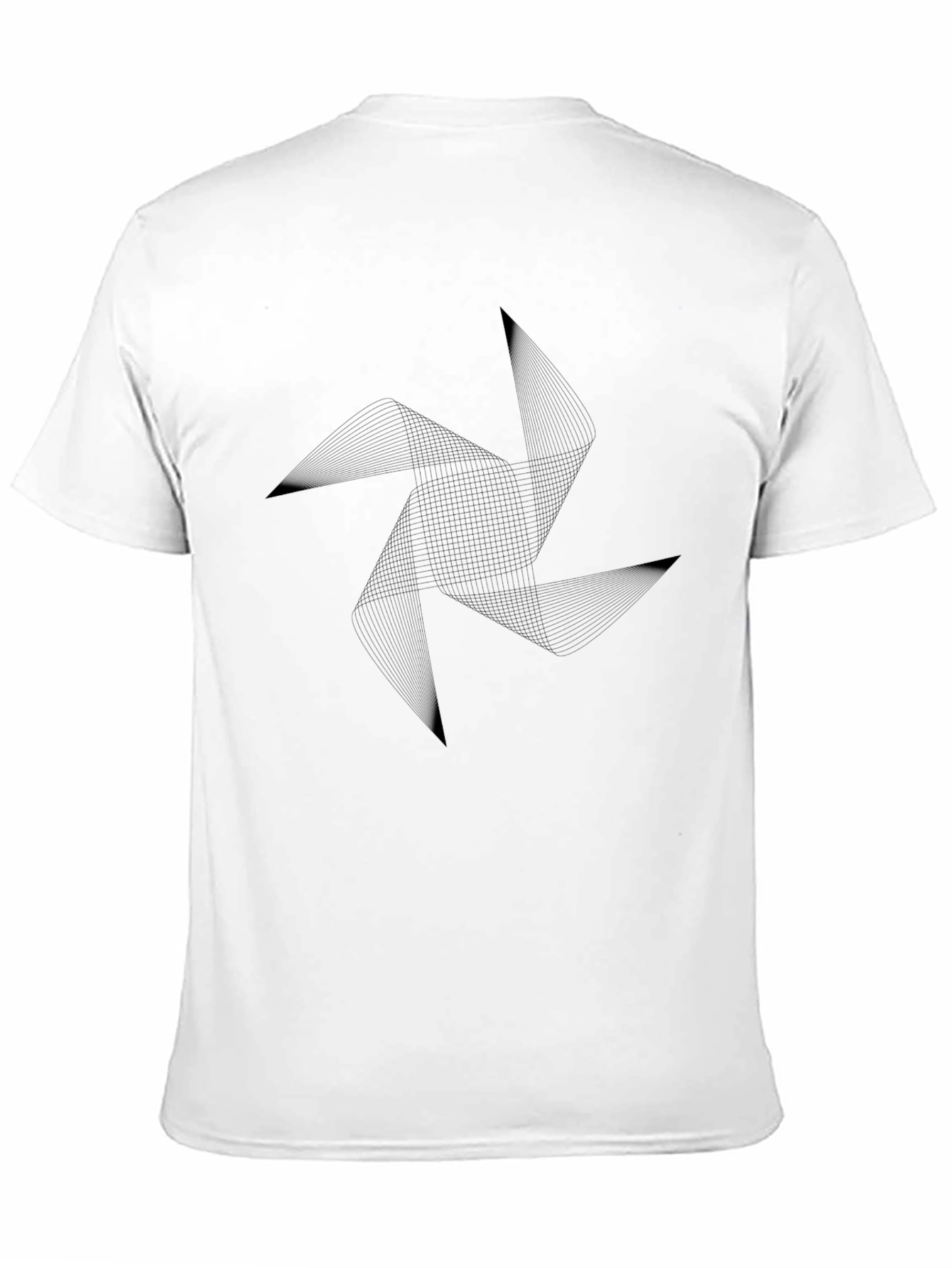 Abstract Geometric Tee - Modern Black Graphic T-Shirt