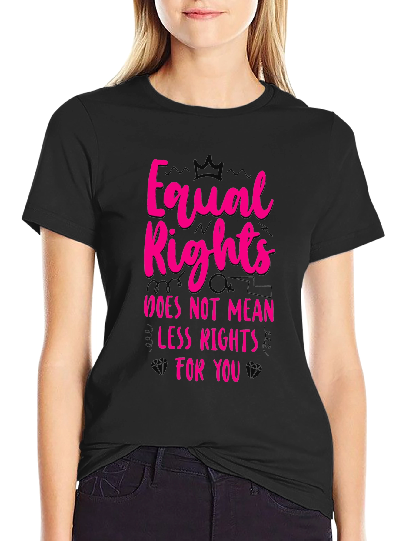 Equal Rights Graphic Tee - Black