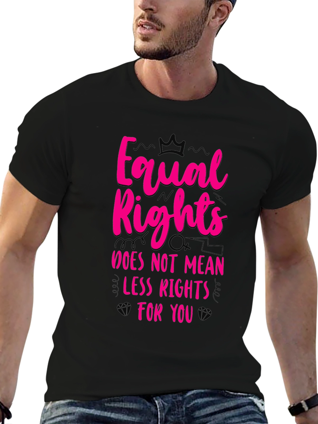 Equal Rights Graphic Tee - Black