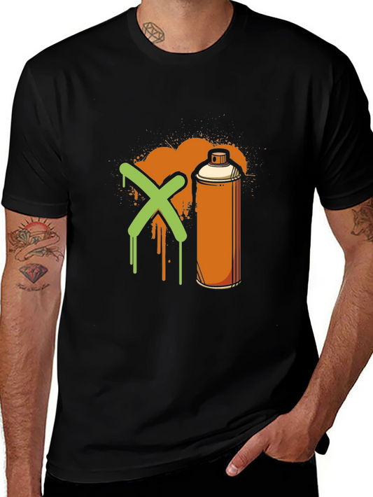 Graffiti X Spray Can Black T-Shirt