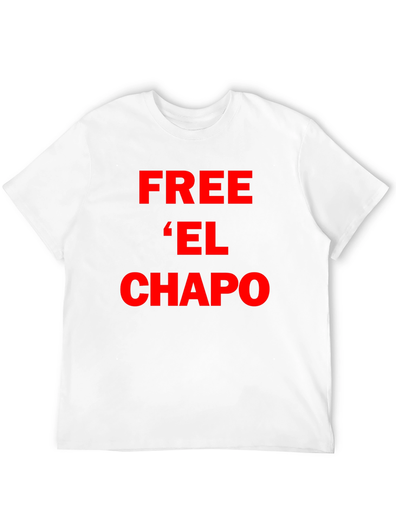 Free El Chapo T-Shirt - Bold Red Graphic Tee
