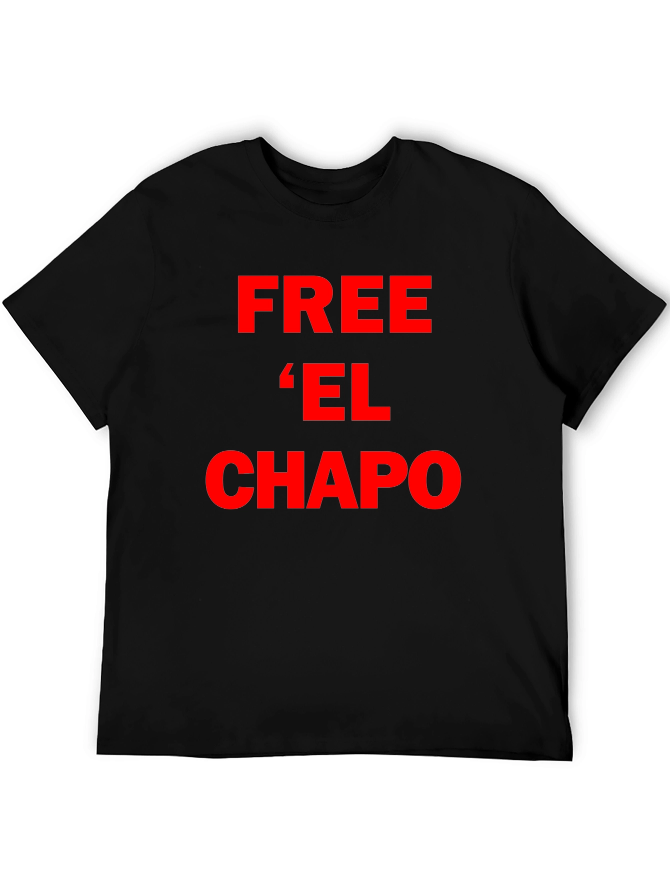 Free El Chapo T-Shirt - Bold Red Graphic Tee